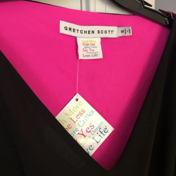 New w Tag: Gretchen Scott Melody Dress. Black. Size 6 - Picture 7 of 13
